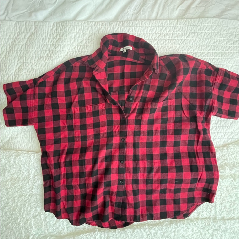 Madewell plaid courier shirt